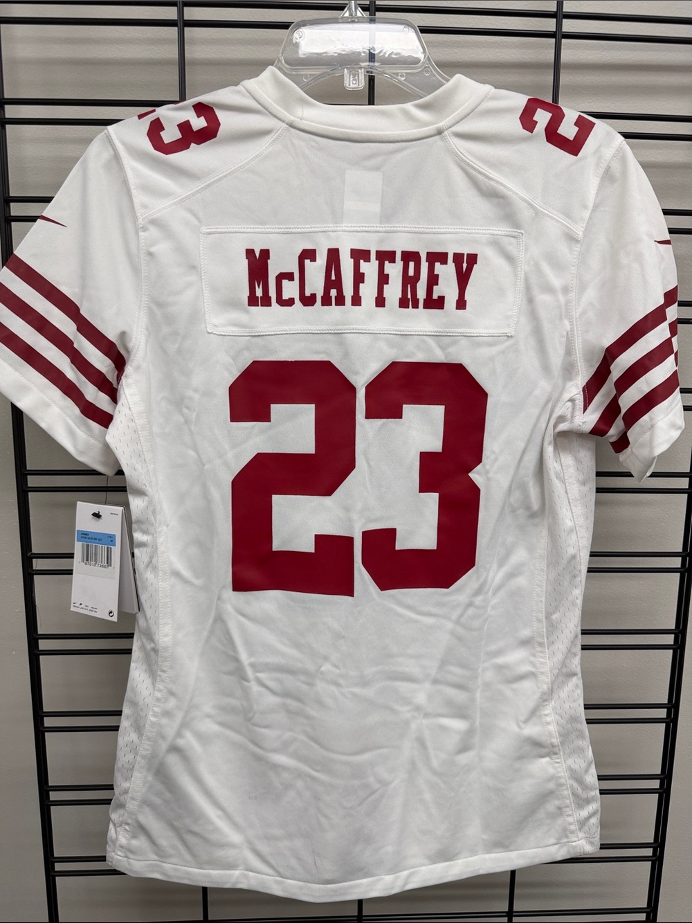 Womens San Francisco 49ers Christian McCaffrey Nike White Game Player Jersey